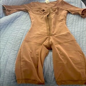 Tan Shapewear Bodysuit stage one for Tummy tuck surgery lipo arm